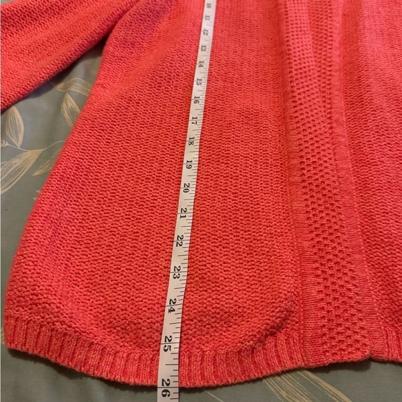 Christopher & Banks Vibrant Coral Cardigan Size S - Picture 8 of 10